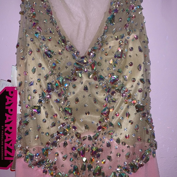 Stunning sheer pink gown NEW WITH TAGS! - Picture 3 of 6